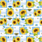 Sunny Sunflowers Multi Sunflower Squares