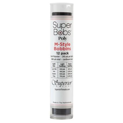 Super Bobs Poly 12pk M-Style  - Black