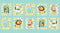 Sweet Safari - 24" Block Panel - Aqua