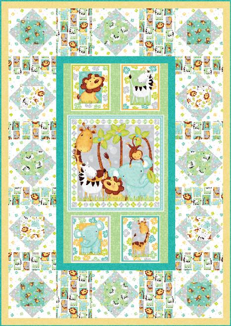 Sweet Safari Quilt Kit