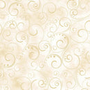 Swirling Splendor Cream 108" Wideback