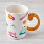 Tape Measure Sewing Mug