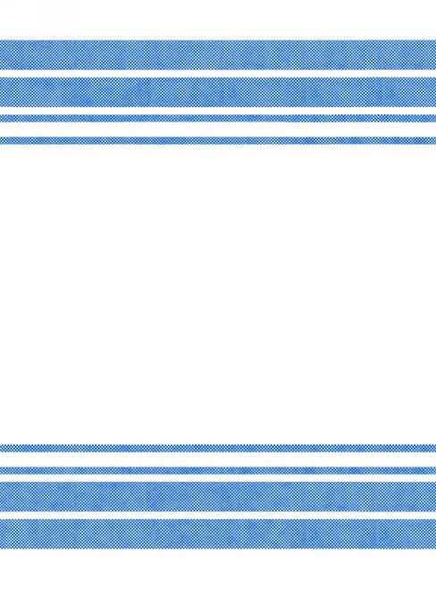 Tea Towel Blanks - White with Blue  Border Stripe
