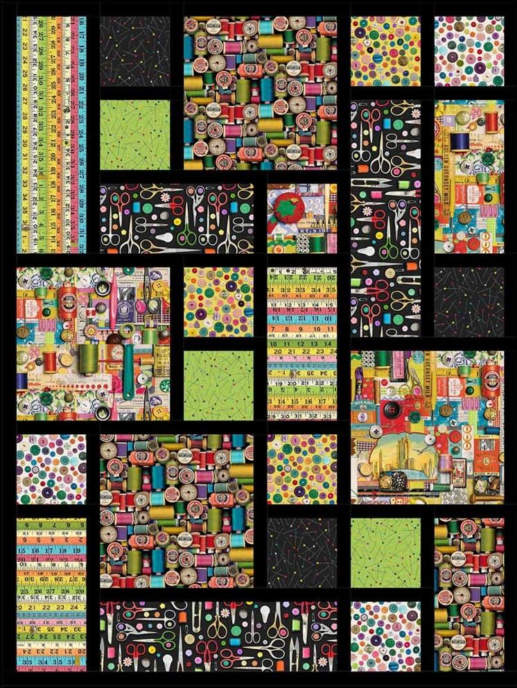 Tiles Quilt I've Got a Notion Quilt Kit Bits 'n Pieces Quilt Shop