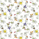 Tina's Wildflowers Butterfly Floral - white