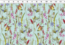 Tina's Wildflowers Meadow - Light Teal