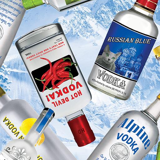 Top Shelf Vodka - Light Blue