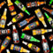 Tossed Beer Bottles - Black