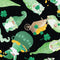 Tossed Lucky Gnomes Black