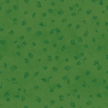 Tranquility -Dark Green Leaf Texture