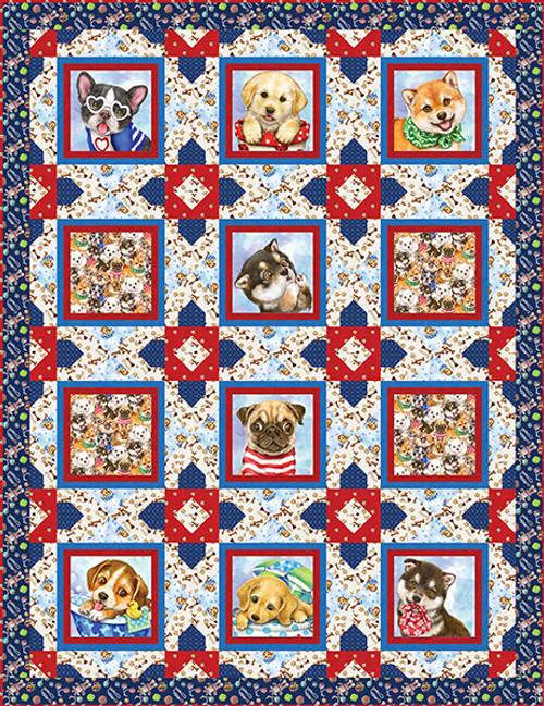 Trendy Pups Quilt Kit