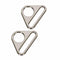 Triangle Ring Flat 1-1/2in Nickle Set of Two