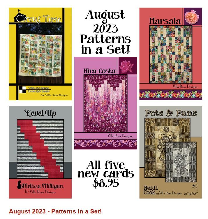 Villa Rosa Monthly Pattern Set August 2023