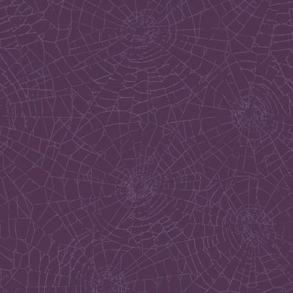 Web of Roses - Metallic Spiderwebs Purple