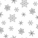 White on White Snowflakes, print is NOT black. Only for clarity of print.