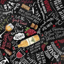 Wine Cellar Text - Black