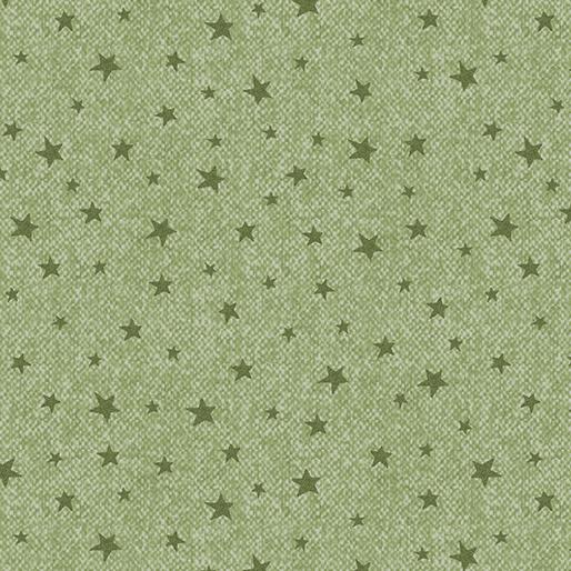 Winter Forest Wooly Stars - Light Green