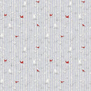 Winter White Birch Stripe - Gray