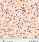 Woodland Hideaway - Small Flowers on Light Pink