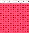 XOXO Hearts Y3651-4 Light Red