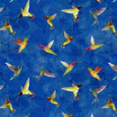 Zen Hummingbirds Royal Blue