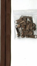 Zipper BTY - Seal Brown
