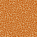 Zoe the Giraffe -  Giraffe Skin Print Orange